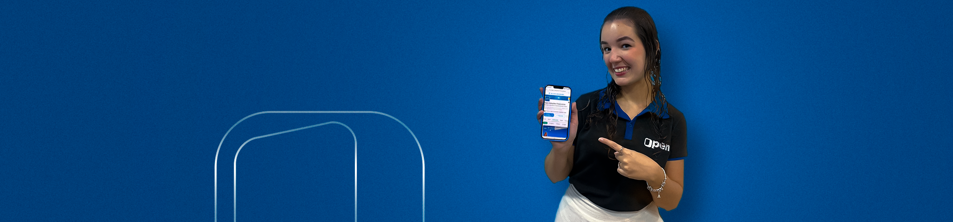 Colaboradora Open apresenta soluções financeiras no celular